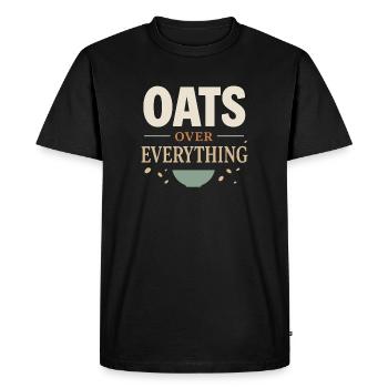 Culture du petit-déjeuner de la bouillie du jour au lendemain - T-shirt Premium bio Homme - noir - Devant - Nico (187cm)