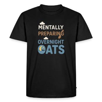 Culture du petit-déjeuner de la bouillie du jour au lendemain - T-shirt Premium bio Homme - noir - Devant - Nico (187cm)