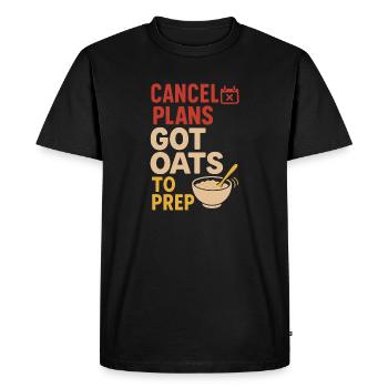 Culture du petit-déjeuner de la bouillie du jour au lendemain - T-shirt Premium bio Homme - noir - Devant - Nico (187cm)