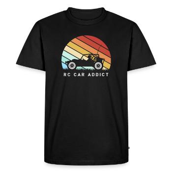 Voiture jouet RC - T-shirt Premium bio Homme - noir - Devant - Nico (187cm)