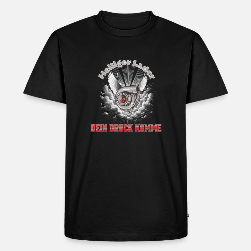Boost Turbo Heiliger Lader - Männer Premium Bio T-Shirt - Schwarz