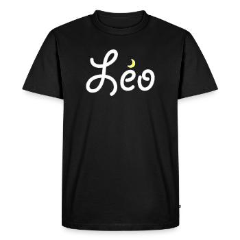 Léo - T-shirt Premium bio Homme - noir - Devant - Nico (187cm)