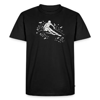 Alpine skiing Winter sports Nordic skiing - Men's Premium Organic T-Shirt - black - Front - Nico (187cm)