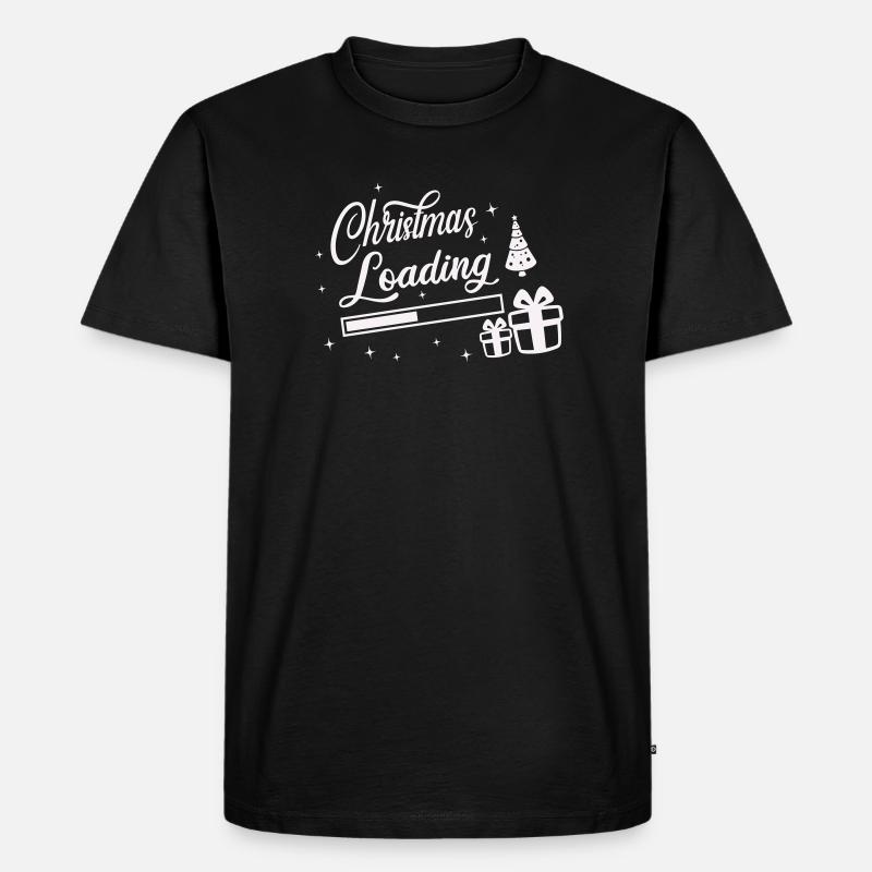 Christmas Loading - Männer Premium Bio T-Shirt - Schwarz