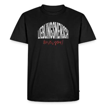 Favorite person - Men's Premium Organic T-Shirt - black - Front - Nico (187cm)