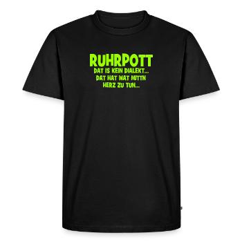 Ruhrpott - Ça hat wat mittn Herz zu tun - T-shirt Premium bio Homme - noir - Devant - Nico (187cm)