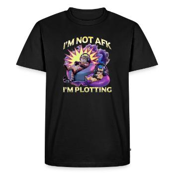 Chat gamer drôle - T-shirt Premium bio Homme - noir - Devant - Nico (187cm)