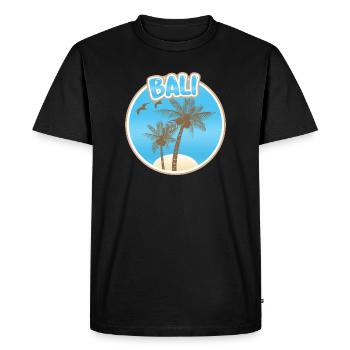 Gift for Bali - Men's Premium Organic T-Shirt - black - Front - Nico (187cm)