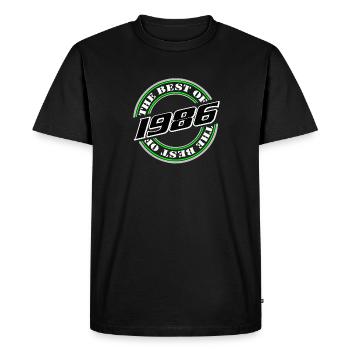 1986, le meilleur de , 40e anniversaire, 40 ans - T-shirt Premium bio Homme - noir - Devant - Nico (187cm)