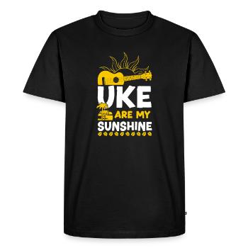 Hawaiian Ukulele Uke Uke Are My - Men's Premium Organic T-Shirt - black - Front - Nico (187cm)
