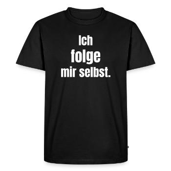 Je me suis : Leadership personnel - T-shirt Premium bio Homme - noir - Devant - Nico (187cm)