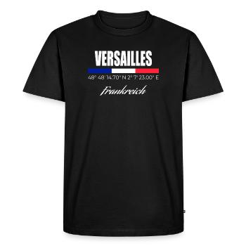 Versailles - T-shirt Premium bio Homme - noir - Devant - Nico (187cm)