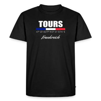 Tours - Men's Premium Organic T-Shirt - black - Front - Nico (187cm)