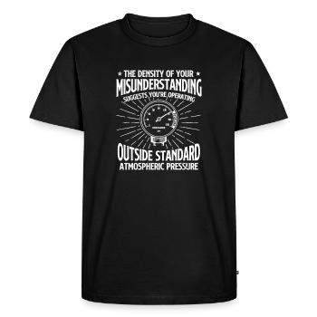 Opérer en dehors du sarcasme de pression standard - T-shirt Premium bio Homme - noir - Devant - Nico (187cm)