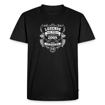 18th Birthday Vintage Western Legends Vintage - Men's Premium Organic T-Shirt - black - Front - Nico (187cm)
