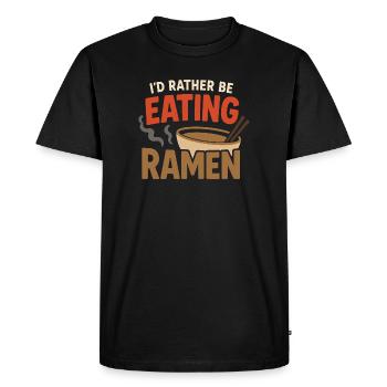 Ramen Bar Real Ramen Bouillon Tonkotsu - T-shirt Premium bio Homme - noir - Devant - Nico (187cm)