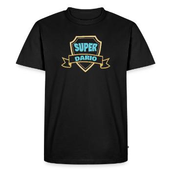 Cadeau pour Dario - T-shirt Premium bio Homme - noir - Devant - Nico (187cm)