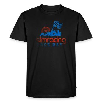 Sim Racing Race Day - Men's Premium Organic T-Shirt - black - Front - Nico (187cm)