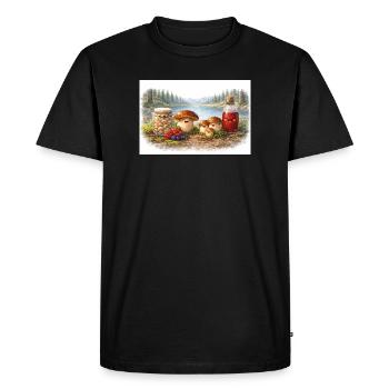 Gifts of the Far North - Mors - Men's Premium Organic T-Shirt - black - Front - Nico (187cm)