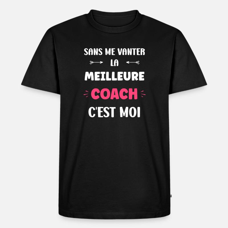 Trainer - Männer Premium Bio T-Shirt - Schwarz