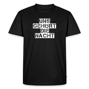 La nuit nous appartient - T-shirt Premium bio Homme - noir - Devant - Nico (187cm)