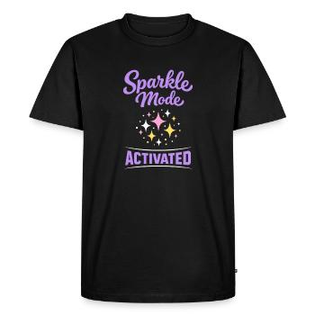 Anime Strong Girl Taking The Force In - Men's Premium Organic T-Shirt - black - Front - Nico (187cm)