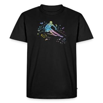 Alpine skiing Winter sports Nordic skiing - Men's Premium Organic T-Shirt - black - Front - Nico (187cm)