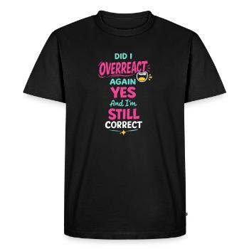 Une fangirl d’anime crie la réaction de l’anime - T-shirt Premium bio Homme - noir - Devant - Nico (187cm)