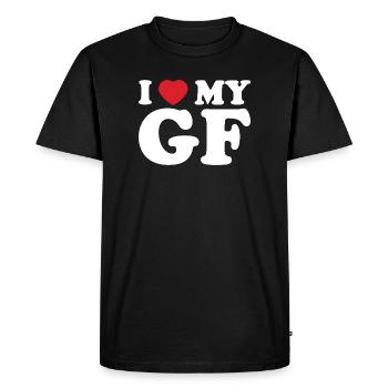 I Heart MY GE - T-shirt Premium bio Homme - noir - Devant - Nico (187cm)
