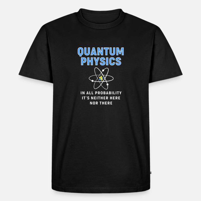 Quantensprung Quanten Physik Quantenphysik - Männer Premium Bio T-Shirt - Schwarz