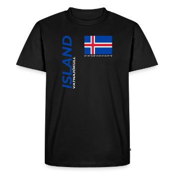 Vatnajökull - T-shirt Premium bio Homme - noir - Devant - Nico (187cm)