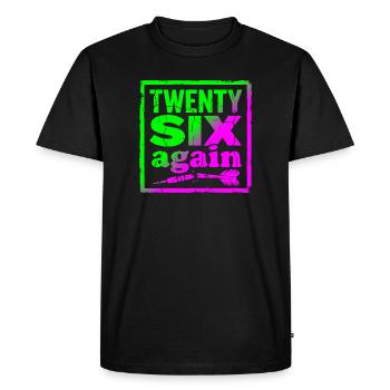 Darts shirt or cup 26 points miss - Men's Premium Organic T-Shirt - black - Front - Nico (187cm)