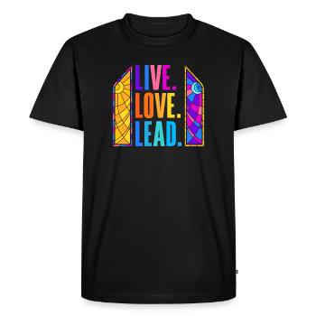 Stained Glass Art Stained Glass Artist - Men's Premium Organic T-Shirt - black - Front - Nico (187cm)