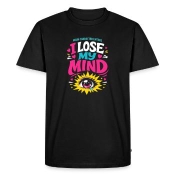Une fangirl d’anime crie la réaction de l’anime - T-shirt Premium bio Homme - noir - Devant - Nico (187cm)