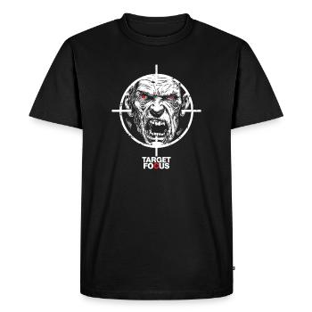 Egoshooter Target Focus Shooter Jeu de Jeux de Zombies - T-shirt Premium bio Homme - noir - Devant - Nico (187cm)