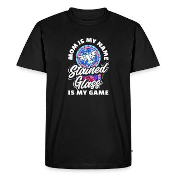 Stained Glass Art Stained Glass Artist - Men's Premium Organic T-Shirt - black - Front - Nico (187cm)