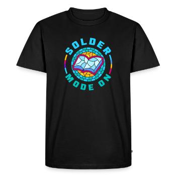 Stained Glass Art Stained Glass Artist - Men's Premium Organic T-Shirt - black - Front - Nico (187cm)