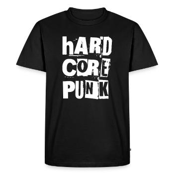 Typographie Hardcore Punk Vieillie - T-shirt Premium bio Homme - noir - Devant - Nico (187cm)