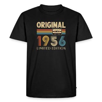 70e anniversaire 70e anniversaire Original 1956 - T-shirt Premium bio Homme - noir - Devant - Nico (187cm)