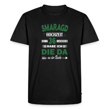 36 Years Relationship Anniversary Wedding Anniversary - Men's Premium Organic T-Shirt - black - Front - Nico (187cm)