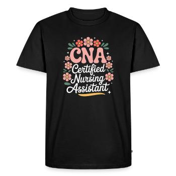 Caregiver Saying Funny Caregiver Gift - Men's Premium Organic T-Shirt - black - Front - Nico (187cm)
