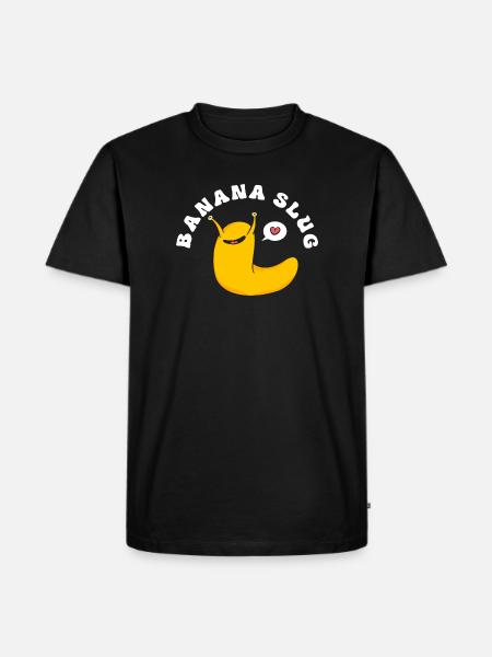 escargot banane - T-shirt Premium bio Homme - noir