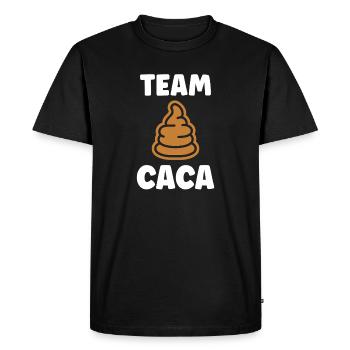 caca - T-shirt Premium bio Homme - noir - Devant - Nico (187cm)