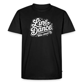 Line Dance What else? - Men's Premium Organic T-Shirt - black - Front - Nico (187cm)