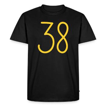 38 - Men's Premium Organic T-Shirt - black - Front - Nico (187cm)
