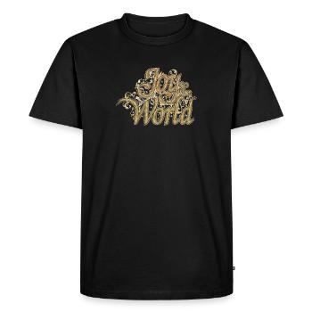 Joy to the World - Men's Premium Organic T-Shirt - black - Front - Nico (187cm)