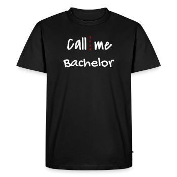 Licence 2026 Remise des diplômes - T-shirt Premium bio Homme - noir - Devant - Nico (187cm)