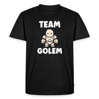 Team golem - Men's Premium Organic T-Shirt - black - Front - Nico (187cm)