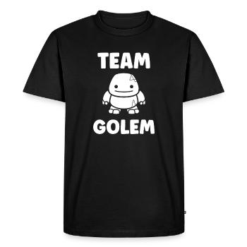 Team golem - Men's Premium Organic T-Shirt - black - Front - Nico (187cm)