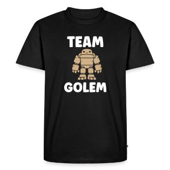 Team golem - Men's Premium Organic T-Shirt - black - Front - Nico (187cm)